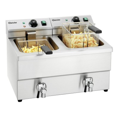 Friteuse pro de table IMBISS II, 2 cuves 2x 8 L - BARTSCHER 