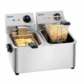 BARTSCHER - Friteuse électrique à poser 2x 4 L, SNACK II