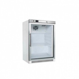 FURNOTEL - Armoire froide laquée blanche 200 L, 1 porte vitrée