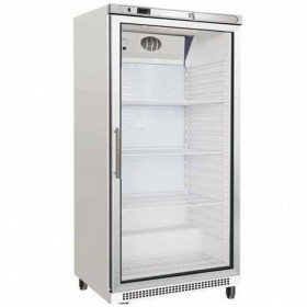 SERIAPRO - Armoire froide laquée blanche 600 L, 1 porte vitrée GN 2/1