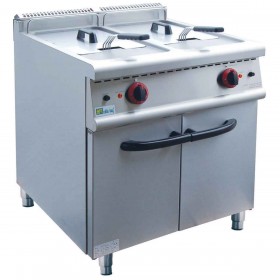 AFI - Friteuse électrique 2 cuves sur coffre, 2 x 20 L