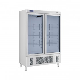 INFRICOOL - Armoire réfrigérée : 2 portes vitrées - 1100 L