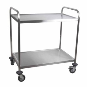 L2G - Chariot de desserte inox démontable 2 niveaux