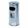 L2G - Corbeille à déchets avec cendrier inox