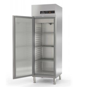 CORECO - Armoire réfrigérée GN 2/1 porte pleine côtés emboutis inox ISO 60