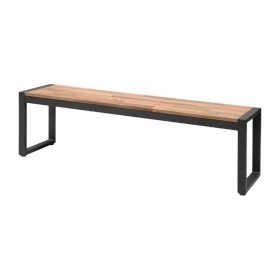 BOLERO - Bancs industriels en acier et acacia, 160 cm (lot de 2)