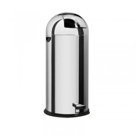 L2G - Poubelle obus inox avec pédale 52 L
