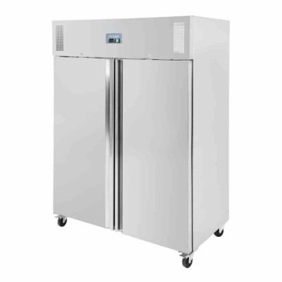 POLAR - Armoire de congélation inox 1300 L, 2 portes GN 2/1 - Série U