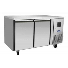 ATOSA - Table réfrigérée 2 portes profondeur 600 mm sans dosseret