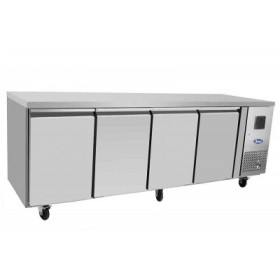 ATOSA - Table réfrigérée 4 portes profondeur 600 mm sans dosseret