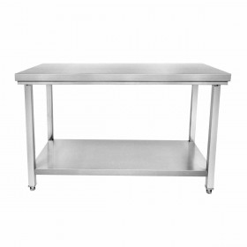 CUISTANCE - Table inox centrale P. 600 mm L. 1800 mm