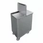 L2G - Bac sel/farine inox avec couvercle 130 L