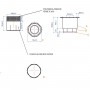 SOFRACOLD - Kit de 4 pieds inox pour armoires froides
