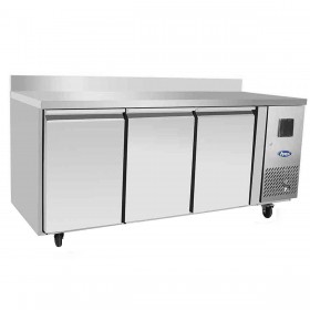 ATOSA - Table réfrigérée négative 3 portes 350 L 600 mm avec dosseret