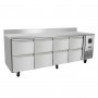 ATOSA - Table réfrigérée positive GN 1/1 8 tiroirs 560 L avec dosseret