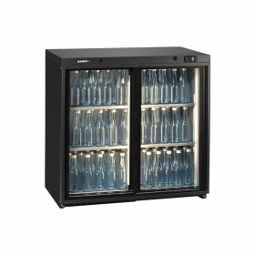 GAMKO - Arrière bar réfrigéré 2 portes coulissantes vitrées 250 L modèle haut