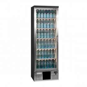 GAMKO - Armoire froide à boisson inox 1 porte vitrée charnières gauche 300 L