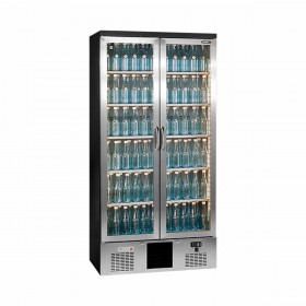 GAMKO - Armoire froide à boisson inox 2 portes battantes vitrées 500 L