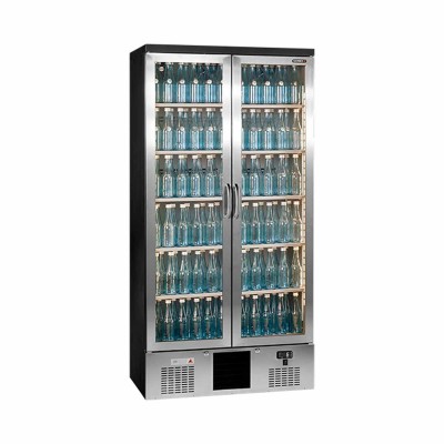 GAMKO - Armoire froide à boisson inox 2 portes battantes vitrées 500 L