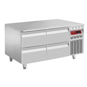 DIAMOND - Soubassement réfrigéré 4 demi-tiroirs GN 1/1,  100 L
