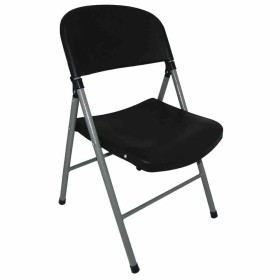 BOLERO - Chaises pliantes noires et grises (lot de 2)