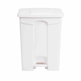 JANTEX - Poubelle de cuisine à pédale blanche 65L