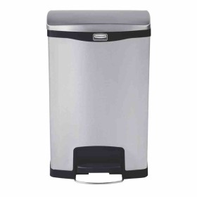 RUBBERMAID - Poubelle à pédale frontale inox Slim Jim 50L