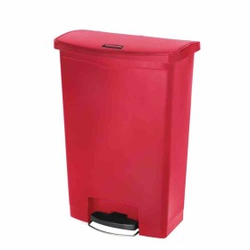 RUBBERMAID - Poubelle à pédale frontale Slim Jim rouge 90L