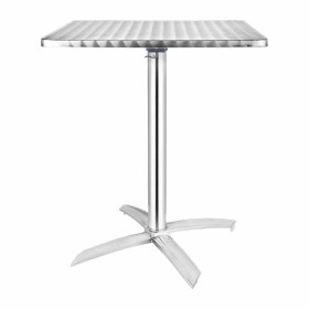 BOLERO - Table carrée à plateau basculant inox 600mm