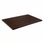 BOLERO - Plateau de table rectangulaire pré percé coloris marron foncé