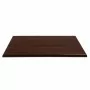 BOLERO - Plateau de table rectangulaire pré percé coloris marron foncé