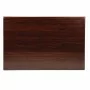 BOLERO - Plateau de table rectangulaire pré percé coloris marron foncé