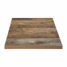 BOLERO - Plateau de table carré effet bois vieilli - 60 cm