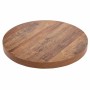 BOLERO - Plateau de table rond 60 cm effet bois vieilli