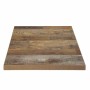 BOLERO - Plateau de table carré effet bois vieilli - 70 cm