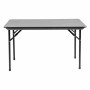 BOLERO - Table rectangulaire pliante grise en ABS 1220mm