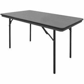 BOLERO - Table rectangulaire pliante grise en ABS 1220mm