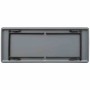 BOLERO - Table rectangulaire pliante grise en ABS 1520mm