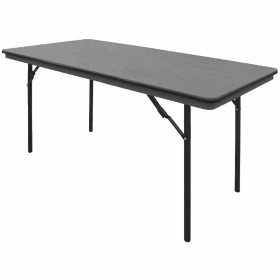 BOLERO - Table rectangulaire pliante grise en ABS 1520mm