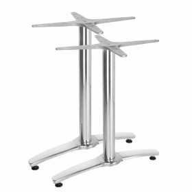 BOLERO - Pied de table double aluminium 