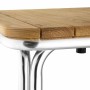 BOLERO - Table carrée en frêne et aluminium 700mm