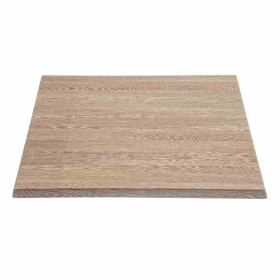 BOLERO - Plateau de table carré effet bois vieilli 700mm
