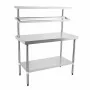 VOGUE - Grande table de préparation inox 1800mm
