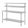 VOGUE - Grande table de préparation inox 1800mm
