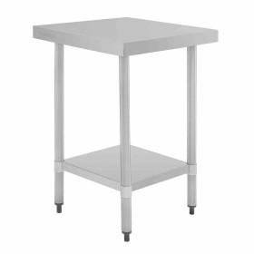 VOGUE - Table en acier inoxydable sans rebord 600 x 700mm