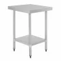 VOGUE - Table en acier inoxydable sans rebord 600 x 700mm
