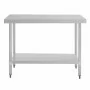 VOGUE - Table en acier inoxydable sans rebord 1200 x 700mm