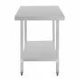 VOGUE - Table en acier inoxydable sans rebord 1200 x 700mm