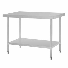 VOGUE - Table en acier inoxydable sans rebord 1200 x 700mm