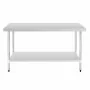 VOGUE - Table en acier inoxydable sans rebord 1500 x 700mm